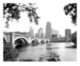 Minneapolis Skyline BW3