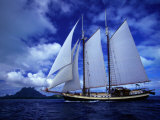 Scenic View of a Sailing Ship