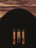 A Fiery Sunset Surrounds the Jefferson Memorial