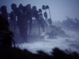 A Hurricane Lashes the Coast Near Corpus Christi