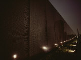 Small Lights Illuminate the Path at the Vietnam Veterans Memorial