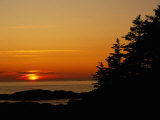 Sunset over a Northern Lake