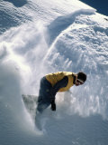 A Man Snowboarding in the San Francisco Peaks
