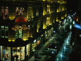 A Buenos Aires Shopping District at Night