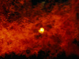 The Sun Peeks Through a Wall of Flame