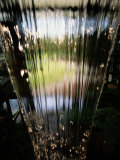A Sheet of Water Cascading Down an Indoor Waterfall