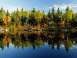 Autumn Foliage Reflected in a Canadian Lake