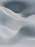 Snow Pillows Form an Abstract Scene