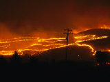 View of a Forest Fire Near Boise  Idaho in 1996