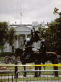24 Hours after the 9/11 Attacks the White House is on Security Alert