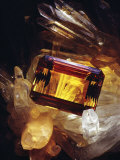 Citrine Resting on a Crystal