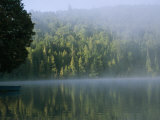 A Foggy Morning on a Placid Lake