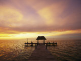 Sunset over the Gulf of Mexico Near Isla Holbox