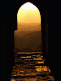 Sunlight Streams Through a Doorway in the Great Wall