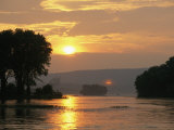 Sunset over the Susquehanna River Near Halifax  Pennsylvania
