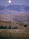 Moonrise over Idaho Hills