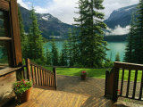 A View of Emerald Lake Seen from the Emerald Lake Lodge Entrance