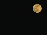 A Full Moon over Hokkaido Island  Japan