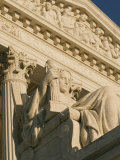 The Contemplation of Justice Sculpture outside the Supreme Court
