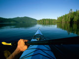 A Kayaker Sails Across This Serene Lake