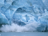 Hubbard Glacier Calving Chunks of Ice into the Water