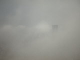 New York City with World Trade Center Through a Storm Front