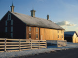 Winter Snowfall Frosts a Barn on the Gettysburg Battlefield