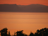Sunset Paints the Sea of Galilee Orange