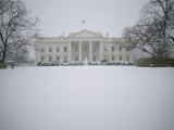 Snow Blankets the White House