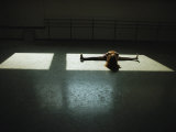A Young Dance Student Limbers up in a Juilliard School Studio