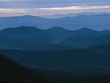 Twilight View of the Blue Ridge Mountains