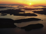 The San Juan Islands at Sunset