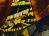 Colorful Hanging Buddhist Prayer Flags