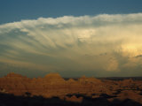 Storm Moves across the Badlands at Cedar Pass
