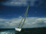 Americas Cup Boat America True Sailing on a Starboard Tack