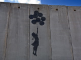 A Painting on the Israeli Separartion Wall in East Jerusalem Near the Border with Ramallah