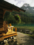 A View of the Rocky Mountains from Lake Ohara Lodge