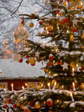 Christmastime at Tivoli Gardens  Copenhagen  Denmark