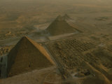 Aerial of Pryamids of Giza