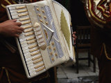 Mexican Musician Playing an Accordion
