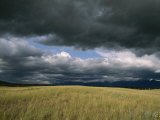 Dark Clouds Gather over a Prairie in the National Bison Range