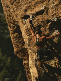 Climber on Smith Rocks  Oregon