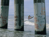 Graffiti-Covered Pilings