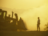 A Biologist Watches for Desert Tortoises as Bulldozers Roll Nearby