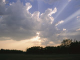 Sunbeams Shine Through the Clouds