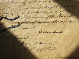 Close-up of Emancipation Proclamation with Abraham Lincolns Signature