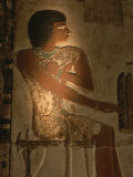 A Stone Relief Depicts a Member of Ancient Egyptian Royalty