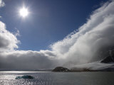 The Midnight Sun Shines on Hornsund Fjord in Svalbard