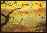 Apple Tree with Red Fruit  c1902