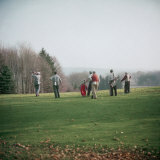 Golfers Playing on Golf Course